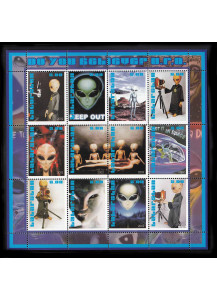 Tatarstan foglietto Nuovo tematica Alieni 2002 12 bolli